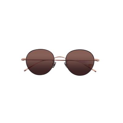 China Fashion Sunglasses Vintage Men Women Round Sunglasses Polarized Lens Titanium Sunglasses for sale