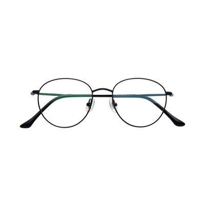 China Cheap Retro Large Metal Eye Glasses Frames Optical Men's Metal Glasses Frames for sale