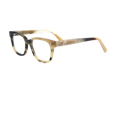 China Retro Natural Buffalo Horn Eyewear Optical Frames Glasses for sale