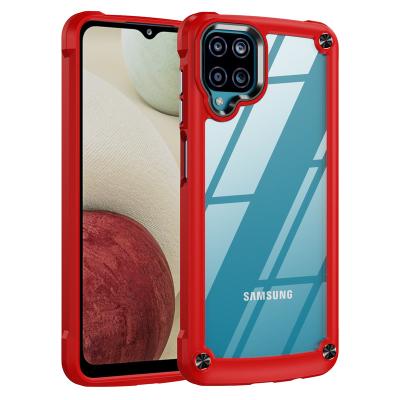 China Universal Custom Clear Fiber Shockproof Cover Carbon Accessories Cell Phone Shockproof Phone Case For Samsung a12 for sale