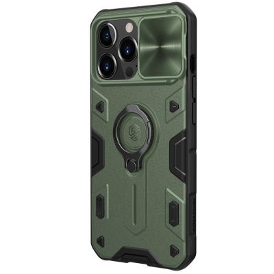 China Luxury Nillkin 3d armor camshield PC shockproof tpu cell phone case for iphone 13 pro 12 11 max with camera protection ring holder case for sale