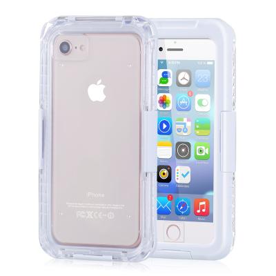 China White Design Shockproof Diving For iphone 8 plus Phone Case Cell Bag Waterproof Floating PVC for sale