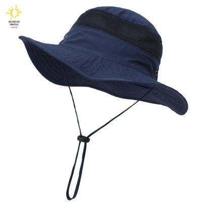 China Toddler Hat With String Toddler Hat With String Protection Bucket Beach Sun Hat Summer Babies 2021 And Wholesale Toddler Boys UV with string for sale