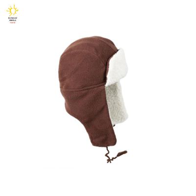 China Winter Printed Beanie Winter Warm Cute Printed Beanie Rustic Mood Trapper Hat Beanie Toddler Infant Kids Winter Earflap for sale