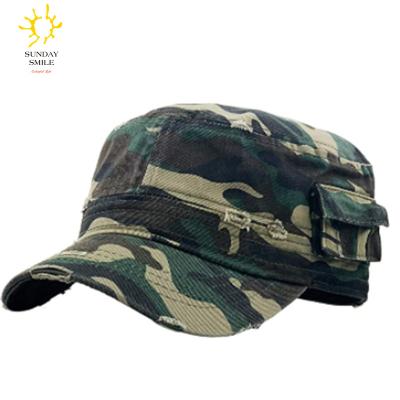 China Custom Unique Factory Design JOINT JOINT Mens and Womens Baseball Caps Army Green Military Hat With Pocket for sale