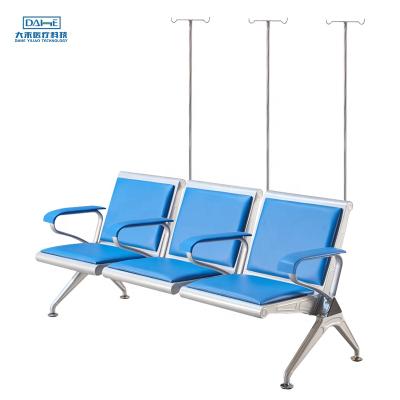 China Modern Hospital Infusion Waiting Chair , Multi-Seat Single Metal Infusion Waiting Chair for sale