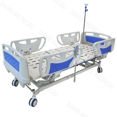 China Cheap Luxury Metal Hospital Furniture ICU Multifunction Folding Electric Hospital Bed Price for sale