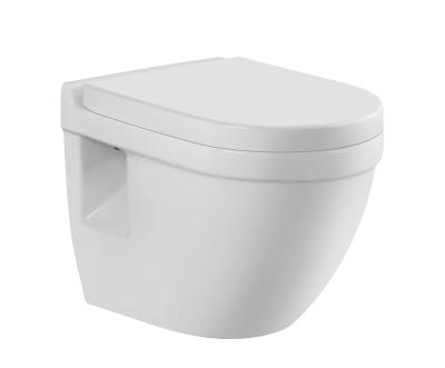 China Double-Flow European Design Bathroom Ceramic Wall Hung Toilet Bowl Wall Mounted Toilet Sanitary Ware Bath Wall Hung WC for sale