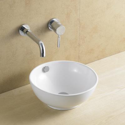 China Modern Wholesale Popular Bathroom Sanitary Sink Ceramic Wash Basin Ware Above Countertop Wash Basin for sale