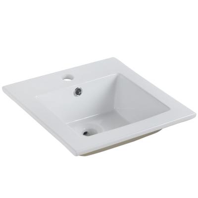 China Ceramic Slim Bathroom Vanity Edge Cabinet Bathroom Ware Cabinet Modern Sink Sanitary European Style for sale