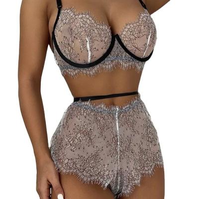 China Animal Print Spandex/Polyester Lingerie Women Sexy Lingerie Sets for sale