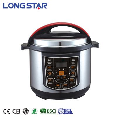 China Custom Sustainable Household Maker Digital Multi Function Power Stainless Steel Automatic Electric Pressure Cooker 2-8L for sale