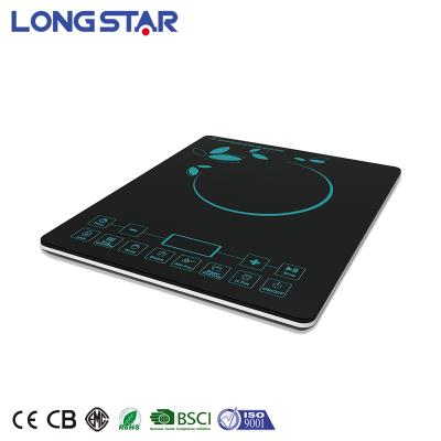 China High Efficiency Kitchen Appliances Ultra Thin Touch Crystal Glass Electric Induction Cooker / Cooktop Induction Cooker for sale