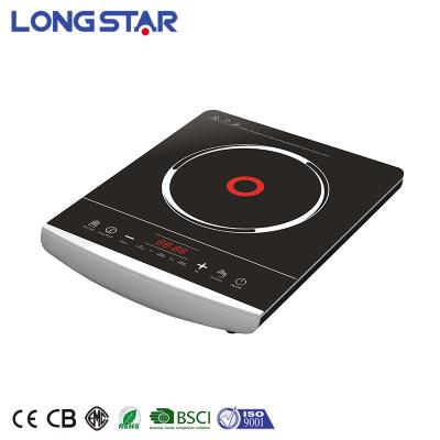 China Hot Sale Hotel Push Button Controller Plastic Housing Pure Copper Coil 2000watt Induction Cooker for sale