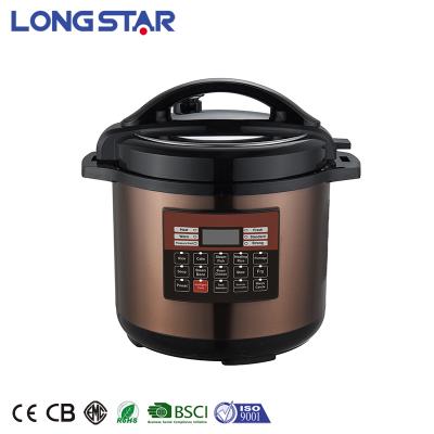 China Hotel 8L Large Capacity Double Stainless Steel Non-Stick Electric Pressure Cooker Customizable Painting for sale