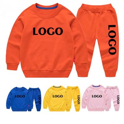 China Logo Kids Boutique Clothing Custom Toddler Boy Casual 2 Piece Sets Tracksuits Jogger Kids Sweat Suit Little Boys Clothes for sale