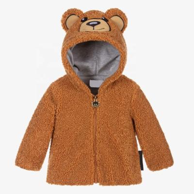 China Wholesale Customized Windproof Baby Boy Jacket Fleece Teddy Kids Thick Coats for sale