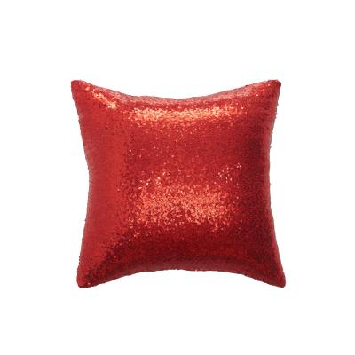 China Decor Tile Case Anti-static Luxury Polyester Sequin Fashionable Cushion Cover Sublimation Blanks Luxury Sequin Pillowcase for sale