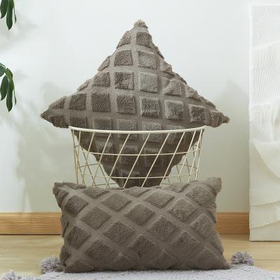 China Winter Plush Designer Cushion Covers Throw Pillow Cushion Cover Anti-Static Comfortable Solid Vintage for sale