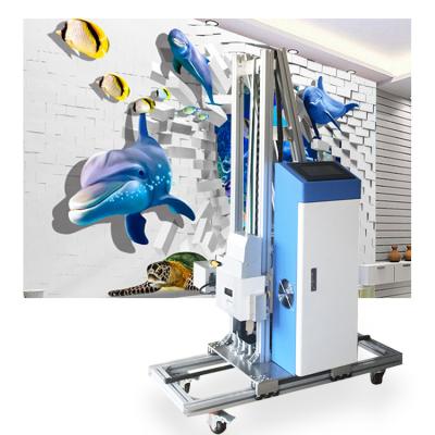 China Intelligent Vertical Wall Printing 3D Wall Printer, Digital Varnish Inkjet Printing Machine, Direct to Wall Painting Machine for sale