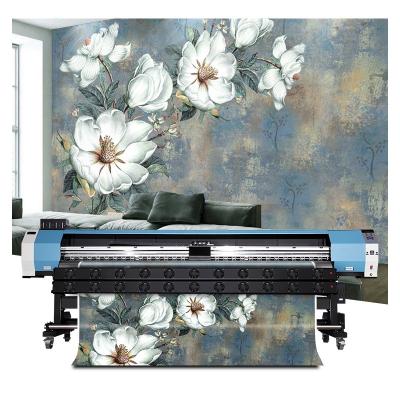 China Wall Background Decoration Large Format Eco Solvent Printer 3.2m Width Wall Background for sale