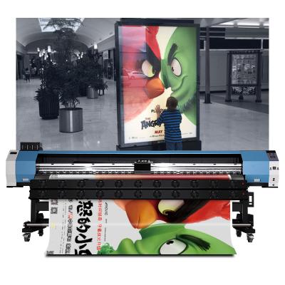 China Hotels Large Format Eco Vinyl Sticker Indoor Outdoor Solvent Printing Machine with dx5/dx7/xp600 head for sale