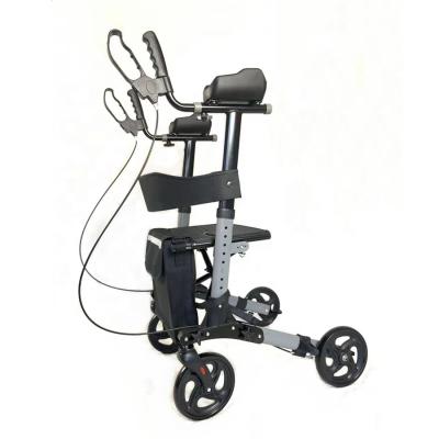 China Comfortable forearm rollator upright walker with wheels for adults for sale