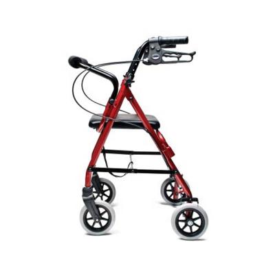 China Home Care Folding Rollator Light Frame Aluminum Walking Aids Rollator With Seat For Elderly for sale