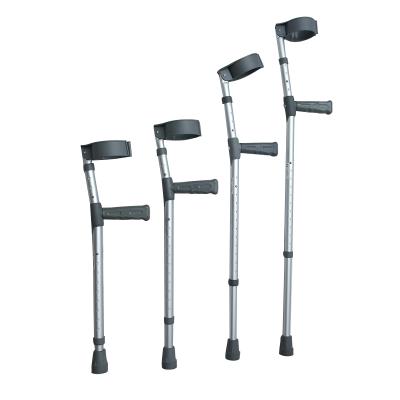 China Homecare Outdoor Hospital Comfortable Adjustable Aluminum Forearm Walking Elbow Ultralight Crutches For Elderly for sale