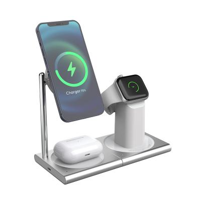 China Cell Phone 18W Multi Mobile Fast 3 In 1 Dock Stand Station Qi Wireless Charger Phone Holder For Iphone for sale