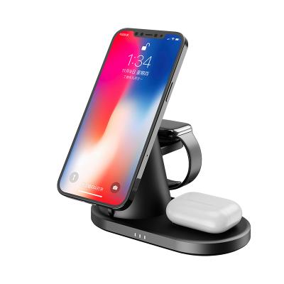 China Angle Adjustable Quick Charging Dock 15W Wireless Charging Station For Apple QI 3in1 Magnetic Wireless Charger Stand for sale