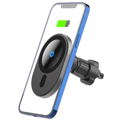 China Airvent Strong QI Charging 15W Magnetic Wireless Car Mount Charger Airvent Car Phone Holder For Iphone 12 Series for sale