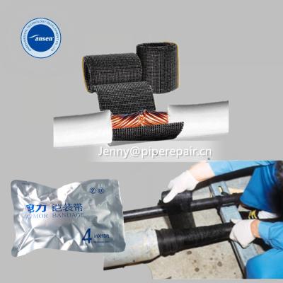 China Water based fiberglass cable repair kit Electrical Cable Connection Bandage Armor Wrap Cast Bandage for sale