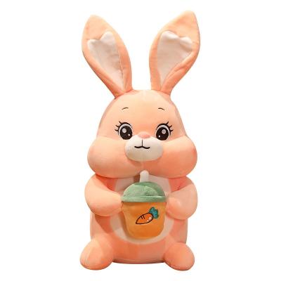 China Wholesale Pink Cartoon Birthday Gift Cloth Cute Bunny Rabbit Pillow Plush Toys Eco-Friendly Soft Plush Toy For Children for sale