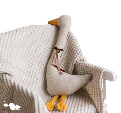 China Eco-friendly Nordic Home Decoration Europe Style Canvas Plush & Stuffed Toy Rooster Goose For Baby Room Bed Decoration for sale