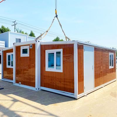 China Modern Ready to ship popular 3 bedroom prefab prefabricated customized villa 40ft expandable 20 foot container homes house for sale