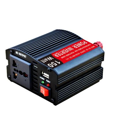 China High Quality Household Real Time Display DC to AC Power Inverter 150W 12V 220V Modified Sine Wave Inverter for sale