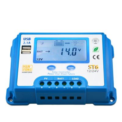 China 10A Solar System Controller Charge Controller PMW Controller 12V/24V Home Solar Power System For Home for sale