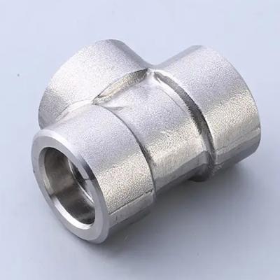 China ASME B16.11 Standard Hot-Dip Galvanized Socket Tee DN50 6000LB for sale