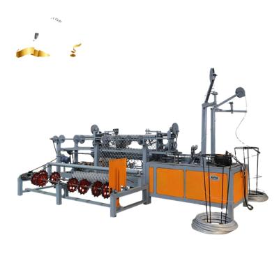 China Building Material Stores APM Double Wire Mesh Weaving Machine / Fence Chain Link Machine / Link Fencing Machine for sale