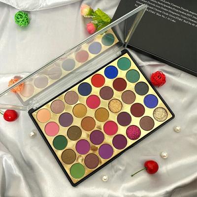 China Whole Sale Custom Empty Makeup Cardboard Eyeshadow Waterproof Wholesale Pick Your Own Colors Eyeshadow Palette Private Label for sale