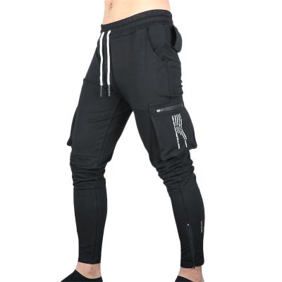 China Wholesale Custom Breathable Logo Cotton Fitness Men Sweatpants Workout Long GYM Pants With Pockets for sale