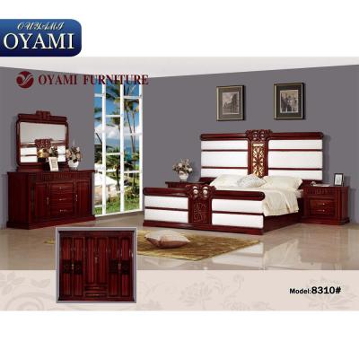 China Dubai Solid Wood Bedroom Furniture Royal Bedroom Furniture Set for sale