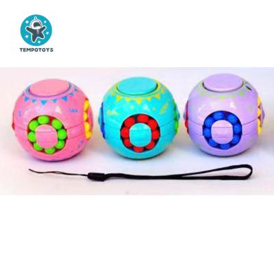 China Relieve Stress Rhythm Toys OEM/ODM Fidget Toys For Kids Spinning Sensory Bean Puzzle Magic Cube Gyro Toy for sale