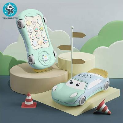 China Playing Rhythm Toys NEW Infant Baby Game Mobile Phone With Star Projector And Music Baby Phone Early Learning Toys for sale