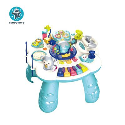 China Toy Konig Kids Musical Early Learning Center Machine Game Board Battery Operated Plastic Educational Toys for sale