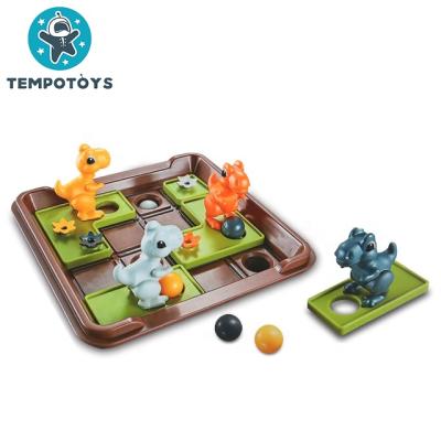 China Parent Eco-Friendly Material Interactive Chess Motion Dinosaur Chess Board Game Logic Educational Puzzle Toy Child Interactive Material for sale