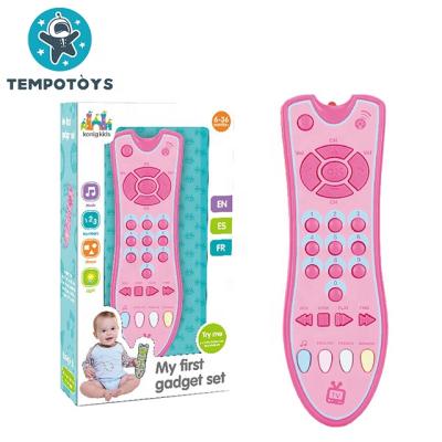 China 2020 Educaitonal Musical Instrument Musical Three Tongues TV Plastic Mobile Remote Control Baby Toy for sale