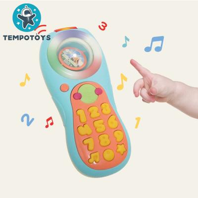 China Playing Plastic Remote Control Cell Phone Musical TV Musical Toy Baby Toys for sale