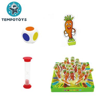 China Eco-friendly Material Kids Pulling Radish Educational Toys Card Game Educational Toys for sale